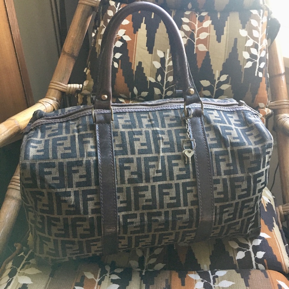 *SOLD* Fendi zucca weekender bag
